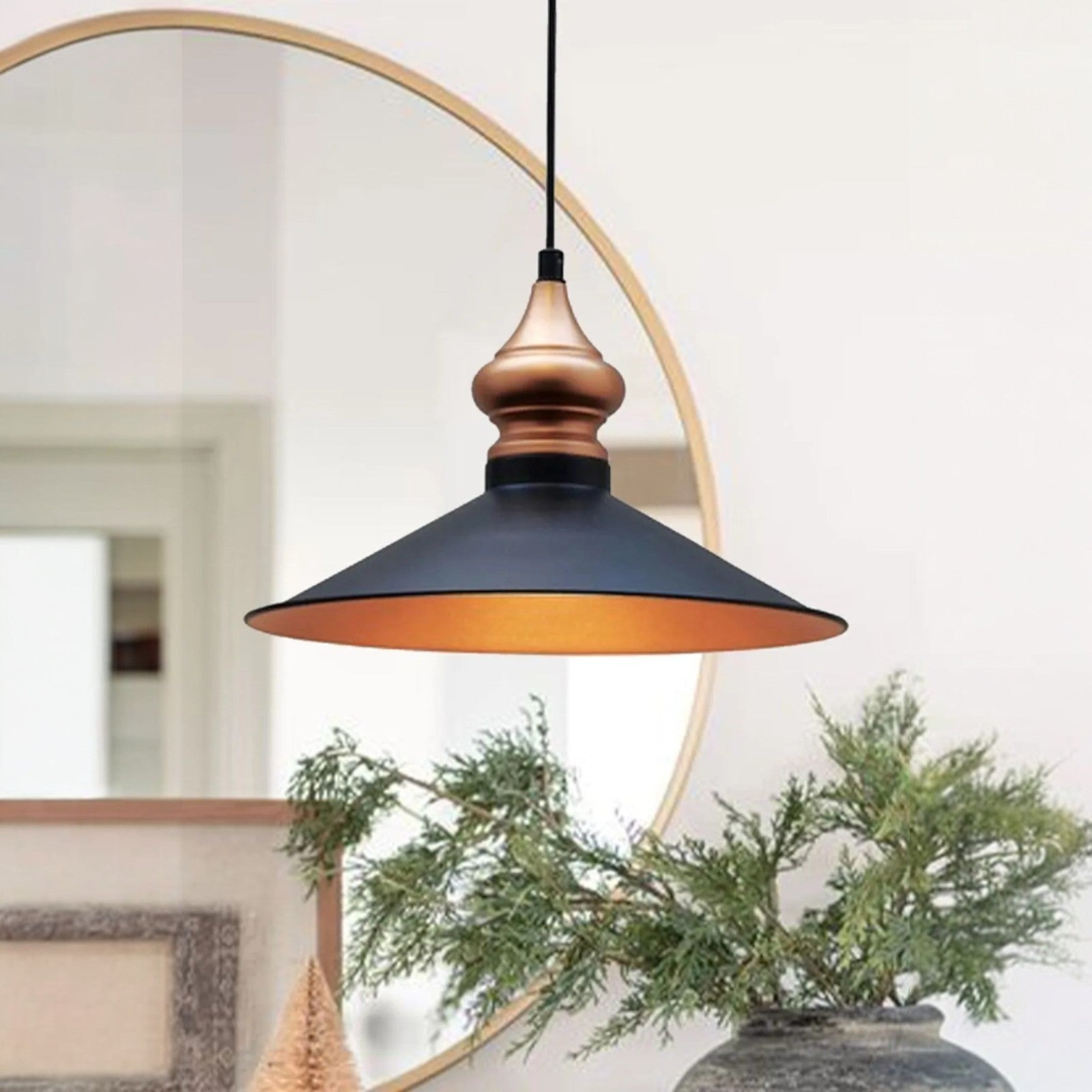 Kronleuchter aus Schwarzem Metall